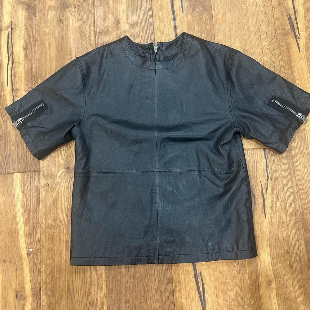 ASOS Black Leather Top
